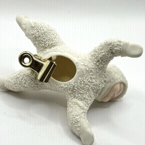 Dept. 56 Snowbaby "Clip On A Light” Tree Ornament"  Will Glow W/Christmas Joy - Picture 5 of 6